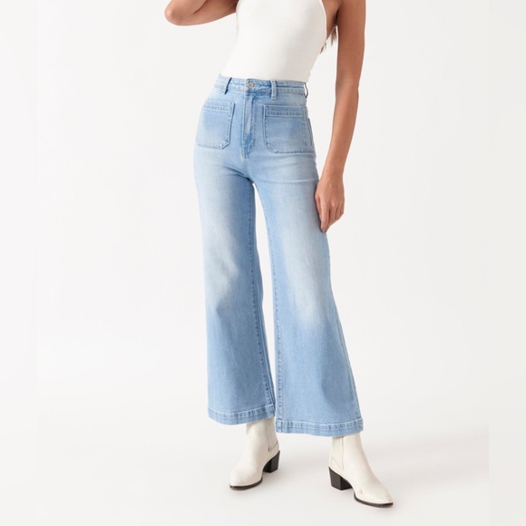 ROLLA'S Denim - NWT ROLLA’S Sailor Jean Wide Leg High Rise Bluebird Organic Cotton Blue Size 31